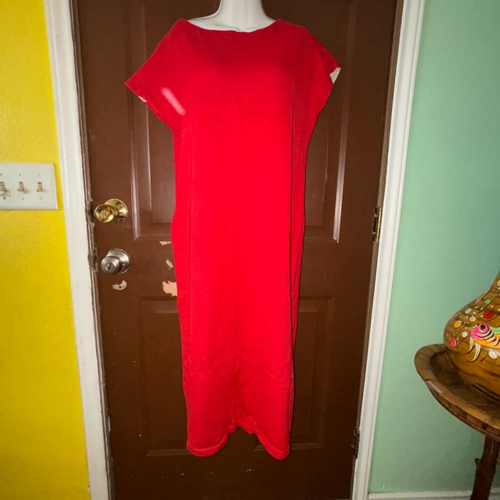 Vintage Elegant Red Women's Dress